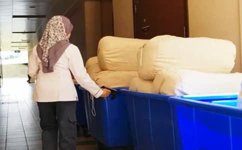 RFID超高頻閱讀器用于醫院被服布草洗滌管理解決方案